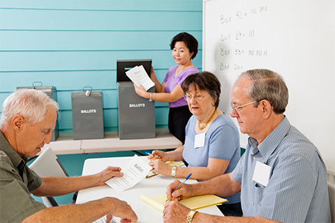 Image of Ballots Being Counted